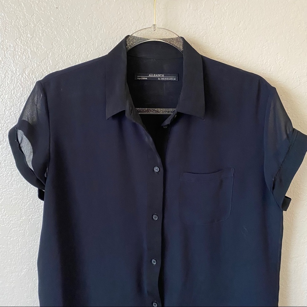 Allsaints carolee shirt dress size 6 - Picture 7 of 14